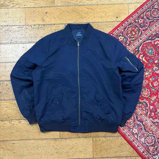 Vintage Navy MA-1 Bomber Jacket - L