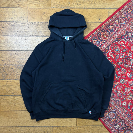 Vintage Russell Athletic Black Boxy Blank Sweatshirt - L