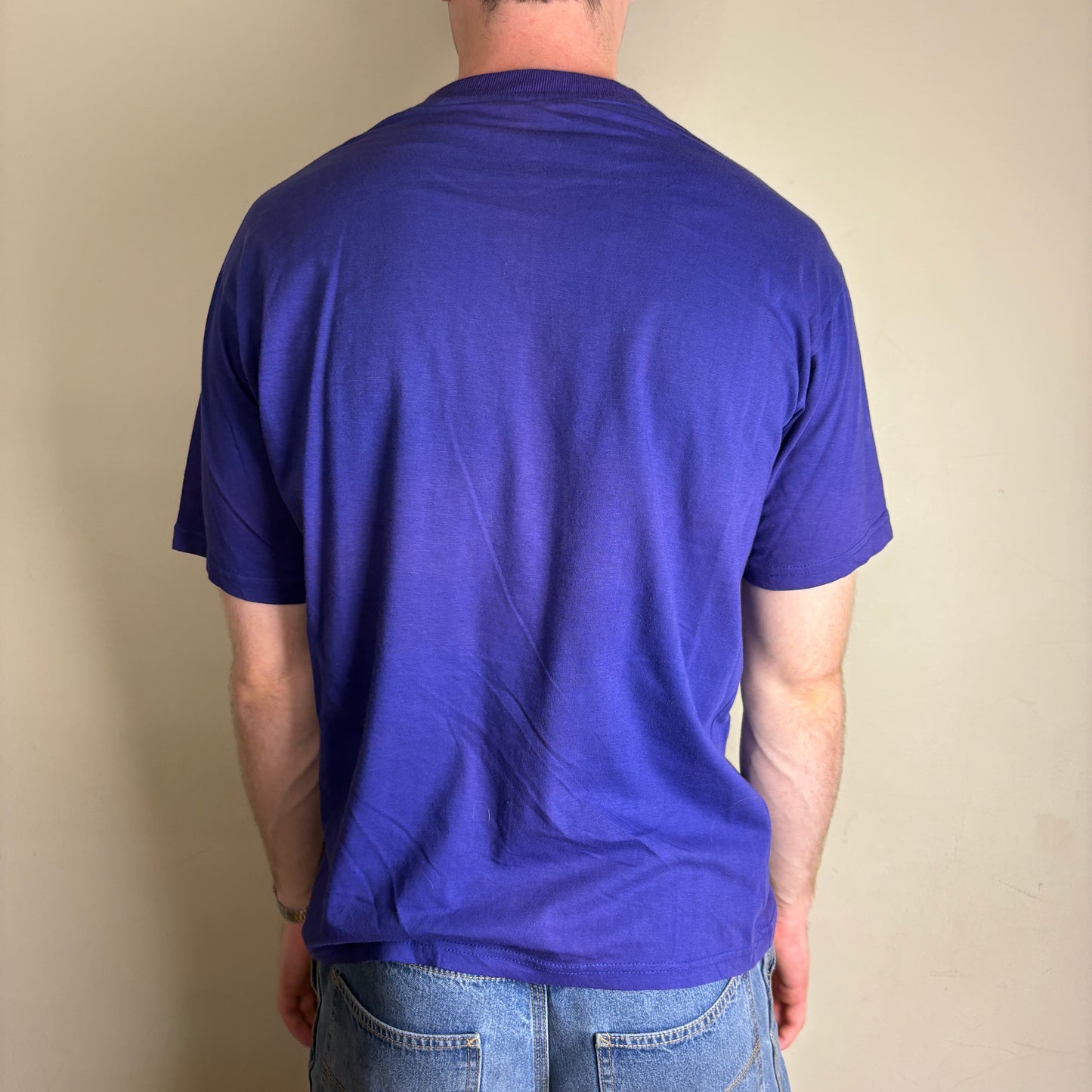 Vintage 90s Camel Purple Embroidered  Graphic T-Shirt - M