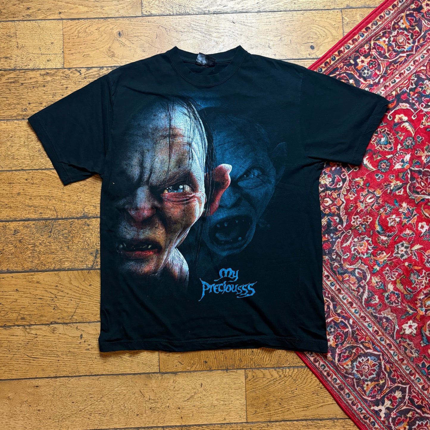 Vintage Lord Of The Rings Black Gollum Graphic T-Shirt - S