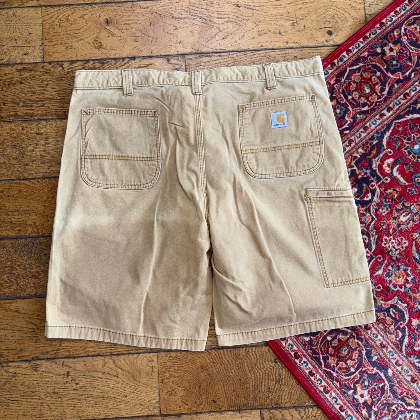 Vintage Carhartt Workwear Baggy Brown Carpenter Shorts - 42
