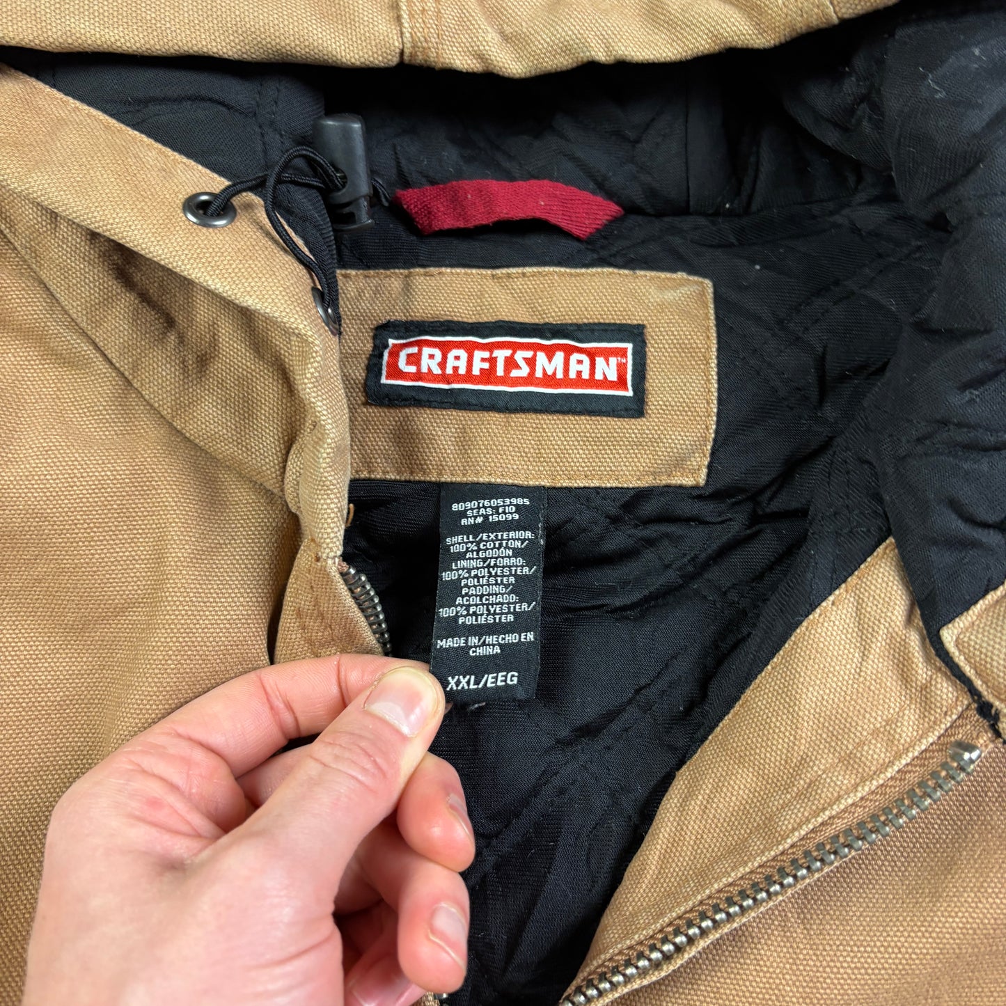 Vintage Craftsman Brown Workwear Carhartt Active Style Jacket -  2XL