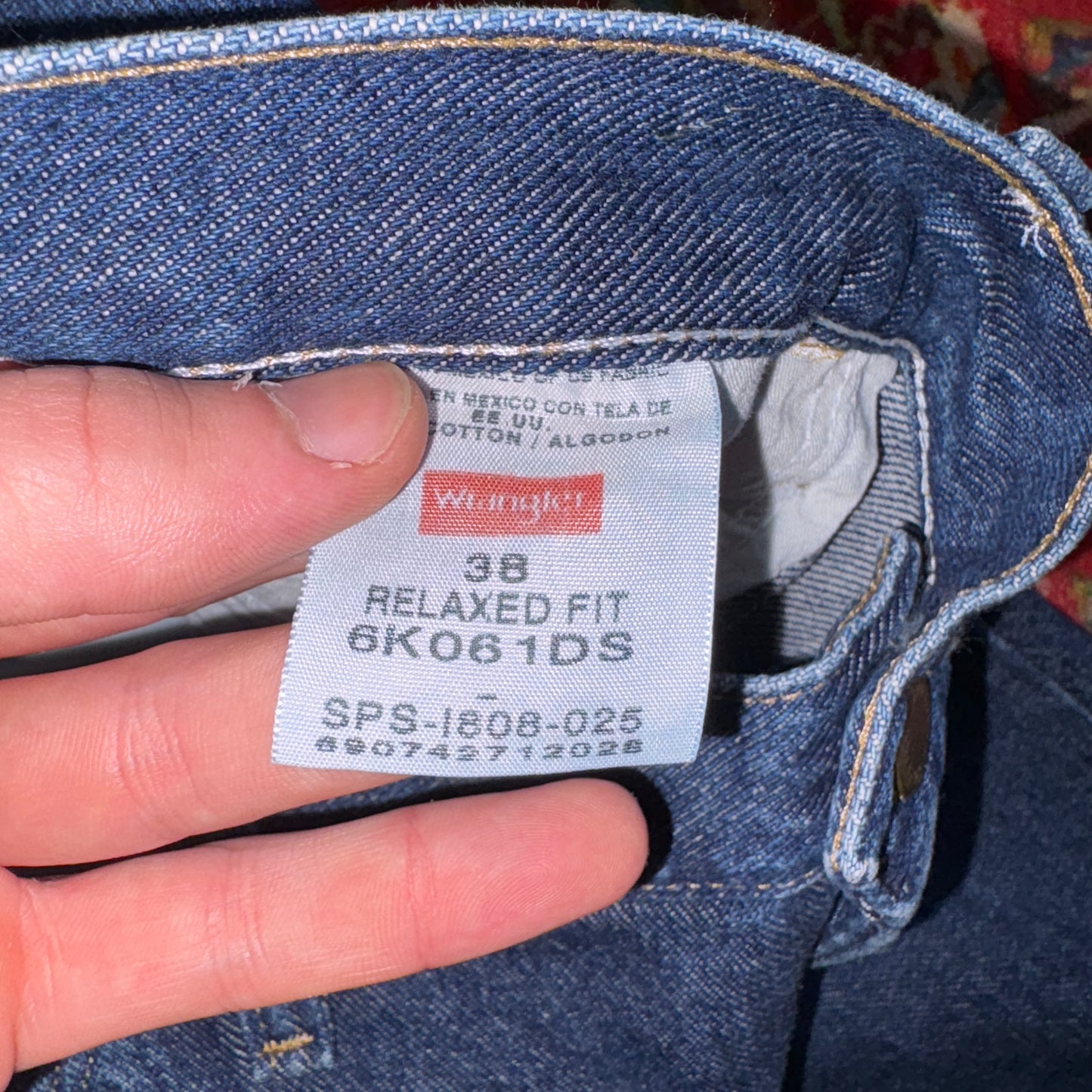 Vintage Wrangler Blue Denim Carpenter Baggy Shorts - 38