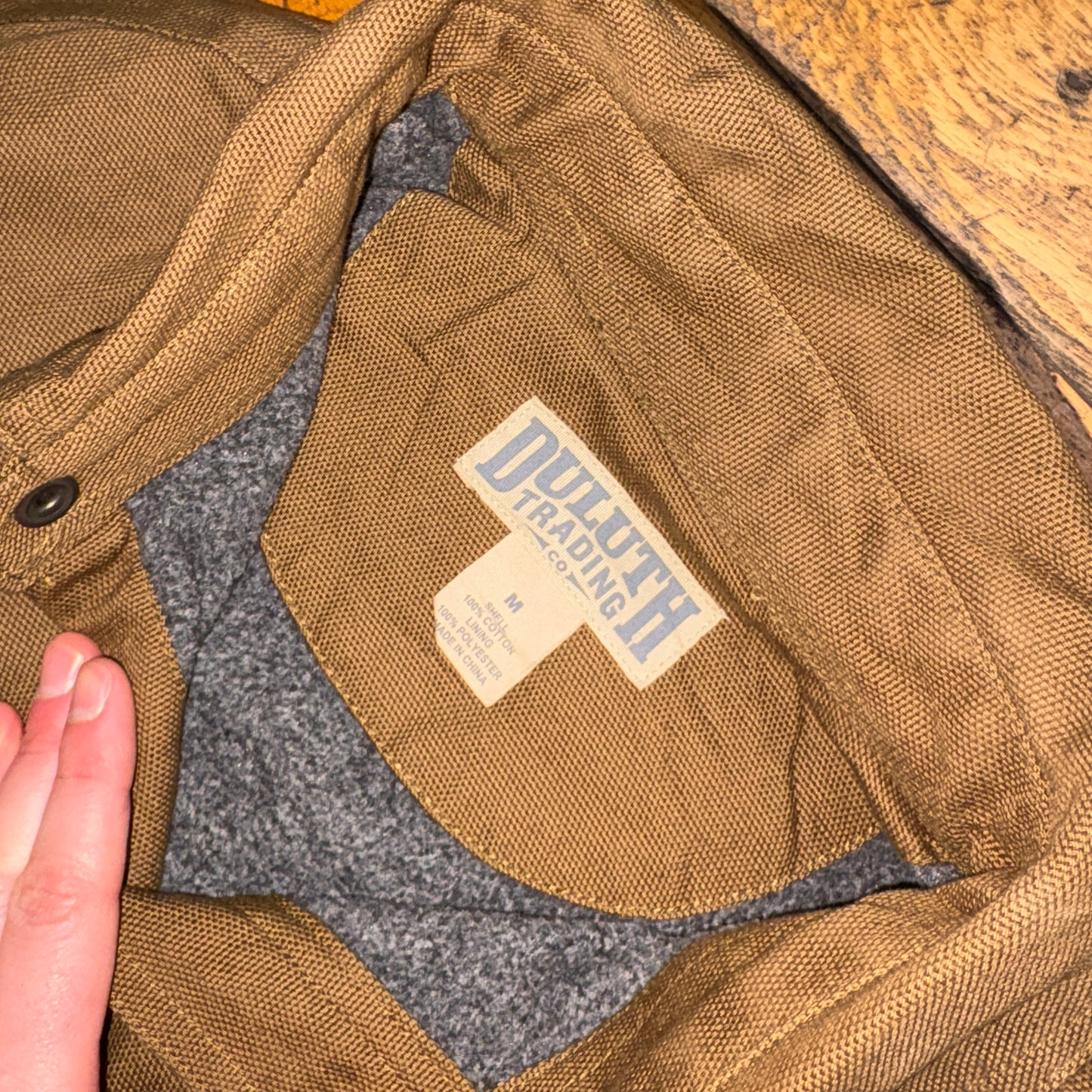 Vintage Duluth Brown Khaki Workwear Carhartt Style Jacket - M