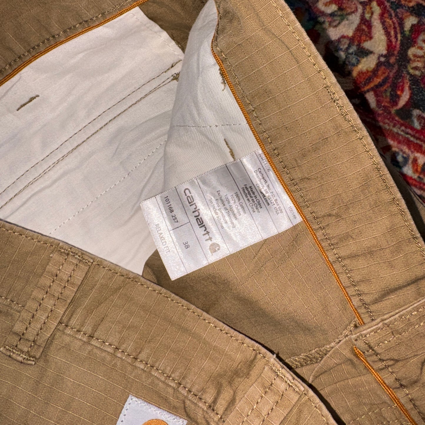 Vintage Carhartt Workwear Brown Baggy Carpenter Shorts - 40