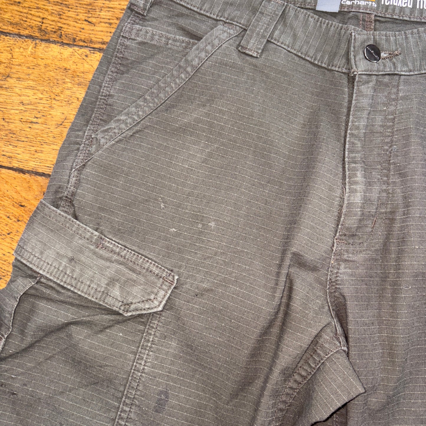 Vintage Carhartt Green Workwear Baggy Carpenter Shorts - 31