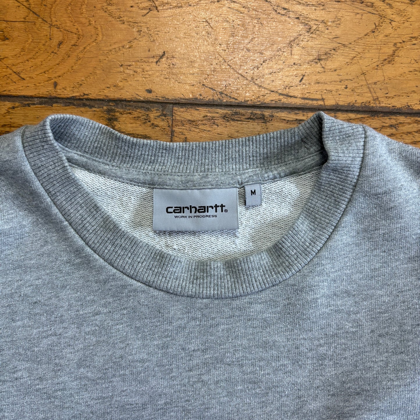 Vintage Carhartt WIP Grey Embroidered Sweatshirt - M