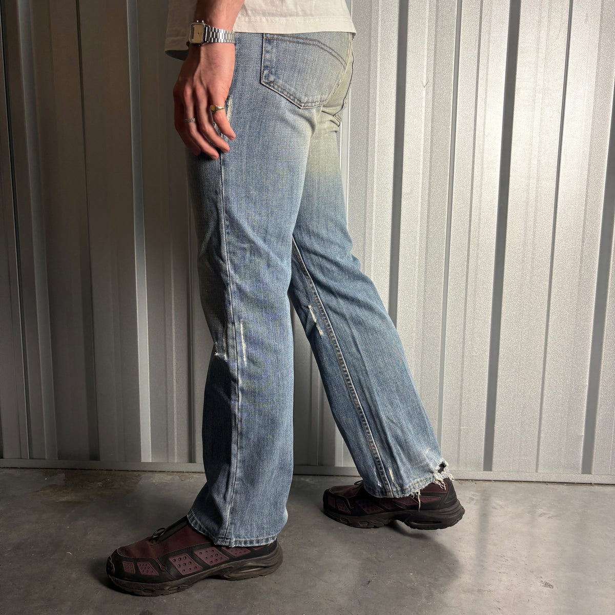 Vintage Armani Blue Bootcut Y2K Jeans - 30R