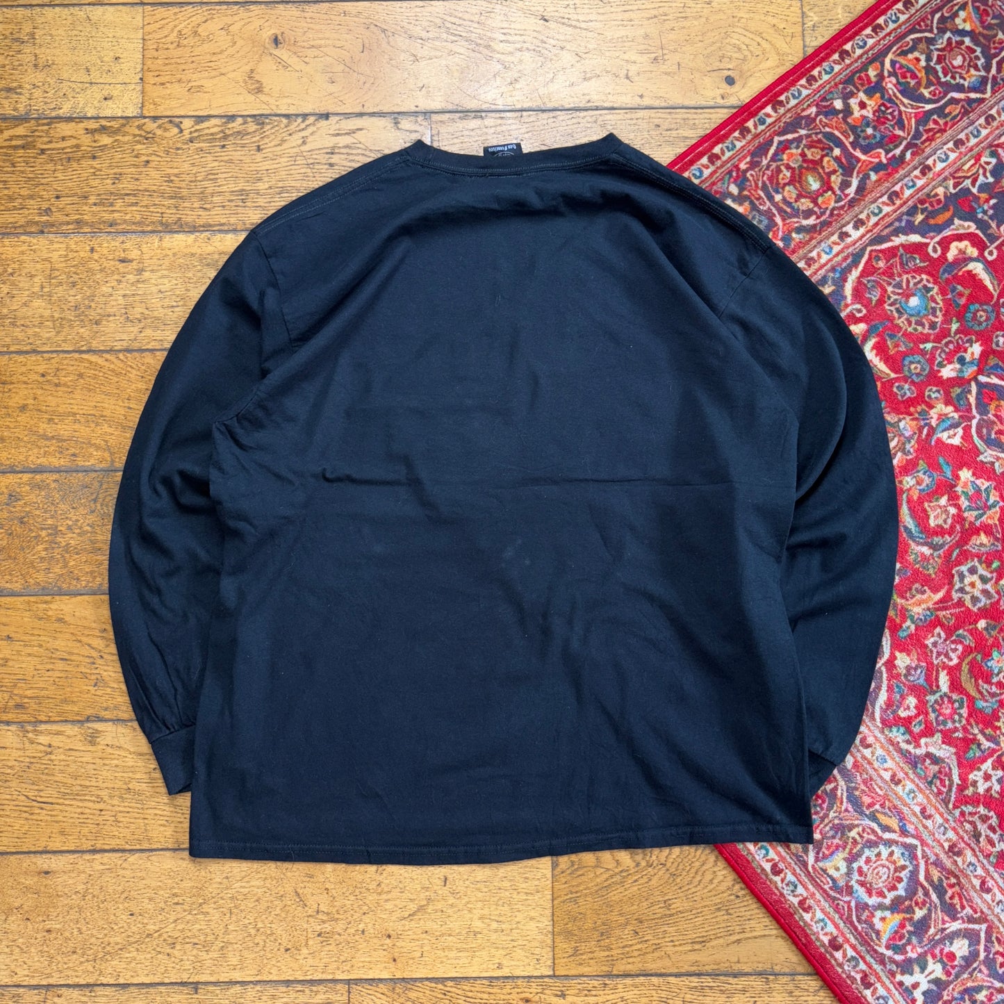 Vintage Thrasher Black Skate Flames Long Sleeve Graphic T-Shirt - XL