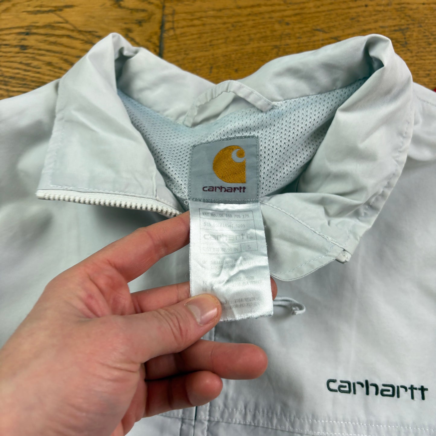 Vintage Carhartt WIP Santa Fe Bomber Style White Jacket - S