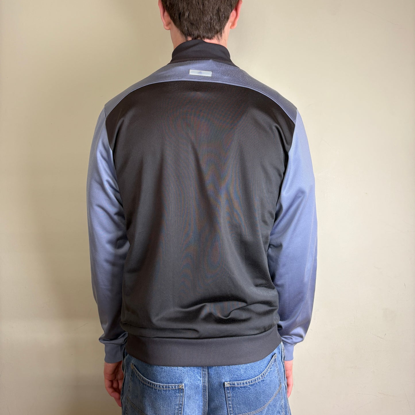 Vintage Adidas y2k Swoosh Black Track Jacket - S