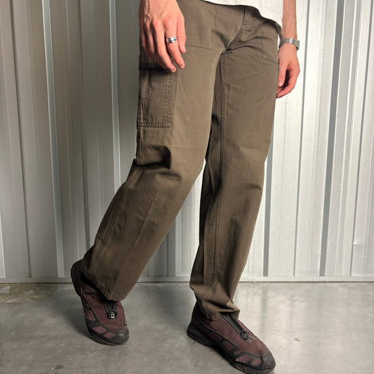 Vintage Timberland Brown Fatigue Y2K Trousers - 31R