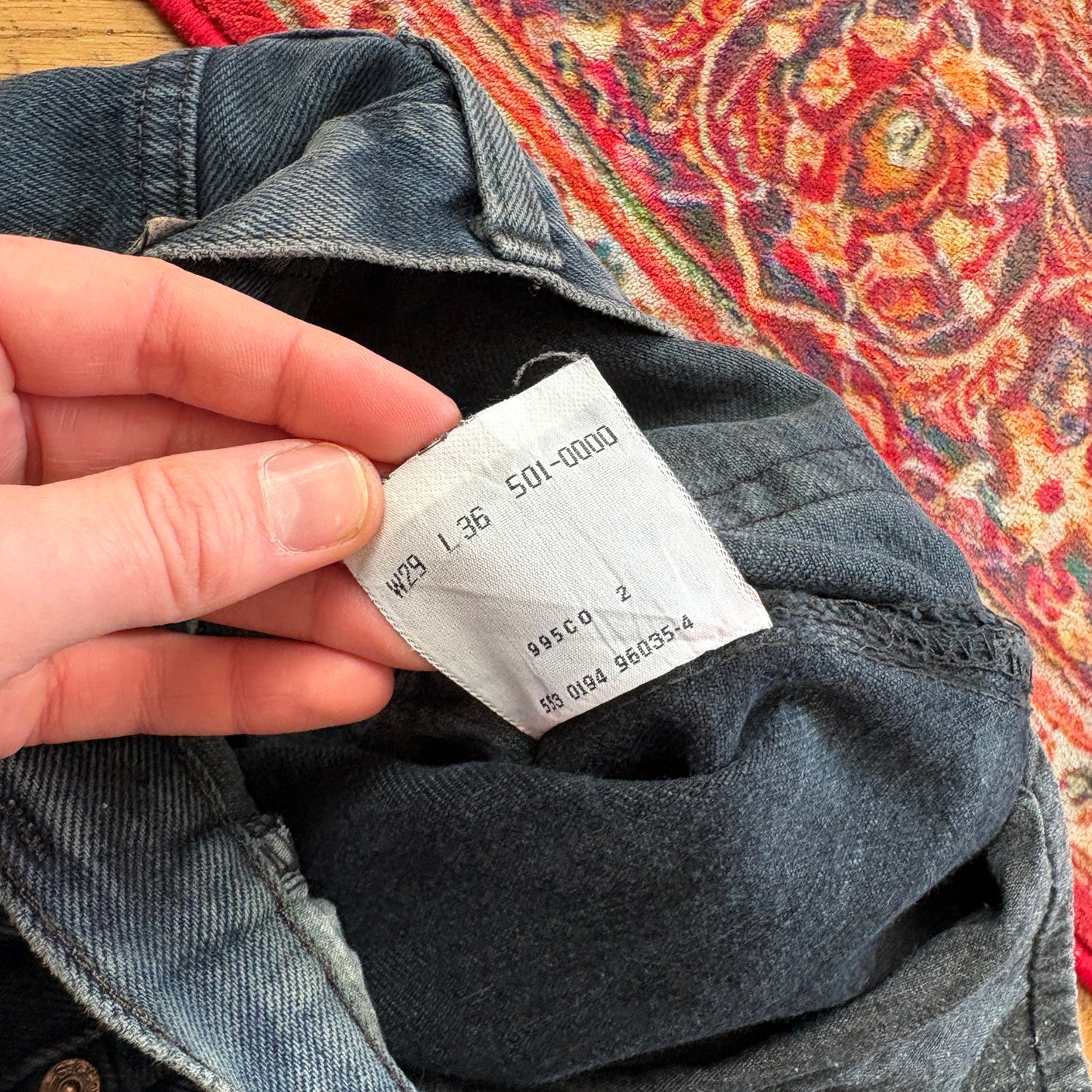 Vintage Levis 501 Straight Navy Denim Jeans - 29S