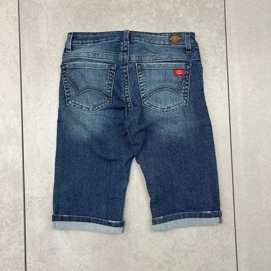 Vintage Dickies Womens Workwear Carpenter Blue Jorts Shorts - Size 10