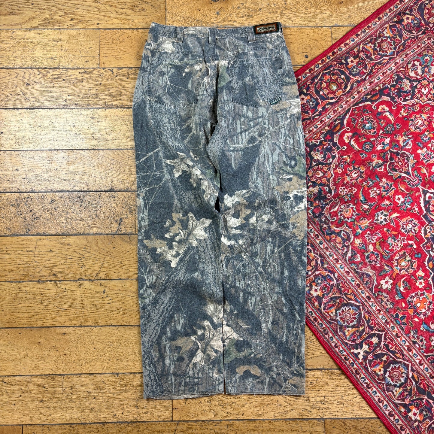 Vintage Real Tree Camo Green Hunting Workwear Trousers - 30