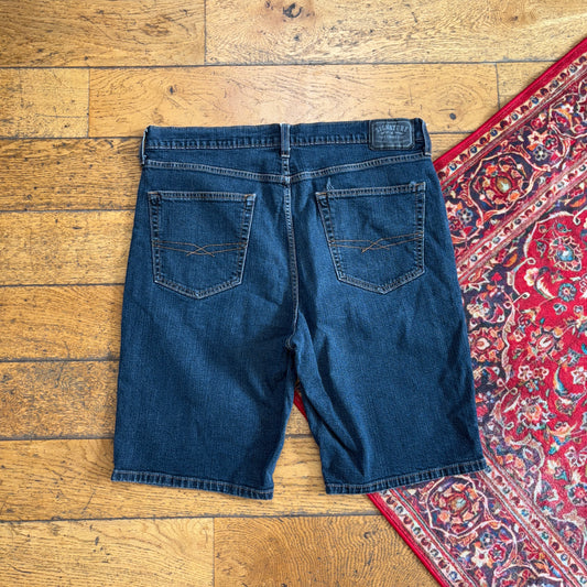 Vintage Levis Blue Baggy Denim Shorts - 36