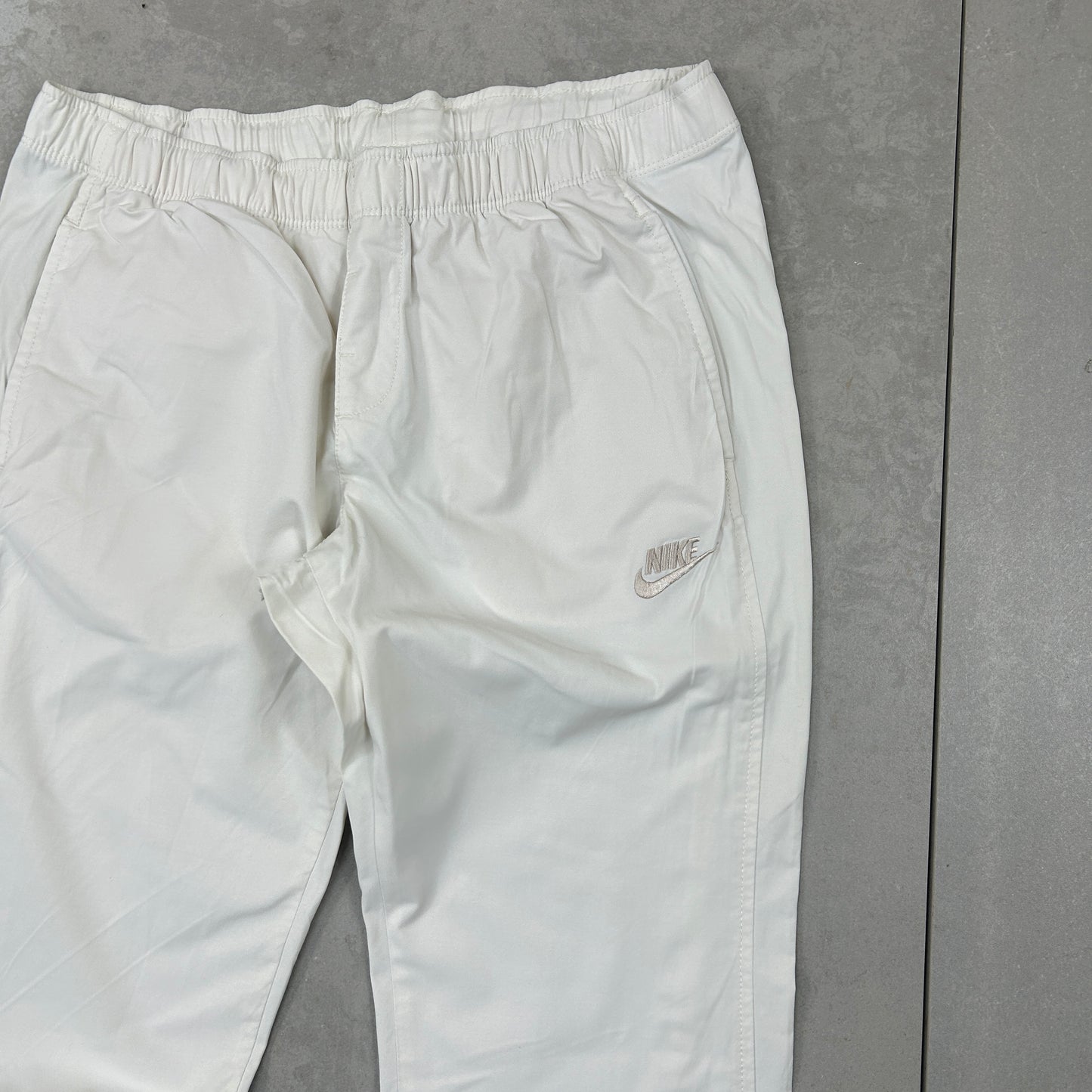 Vintage Nike White Tracksuit Sweatpants Track Pants Bottoms - 8