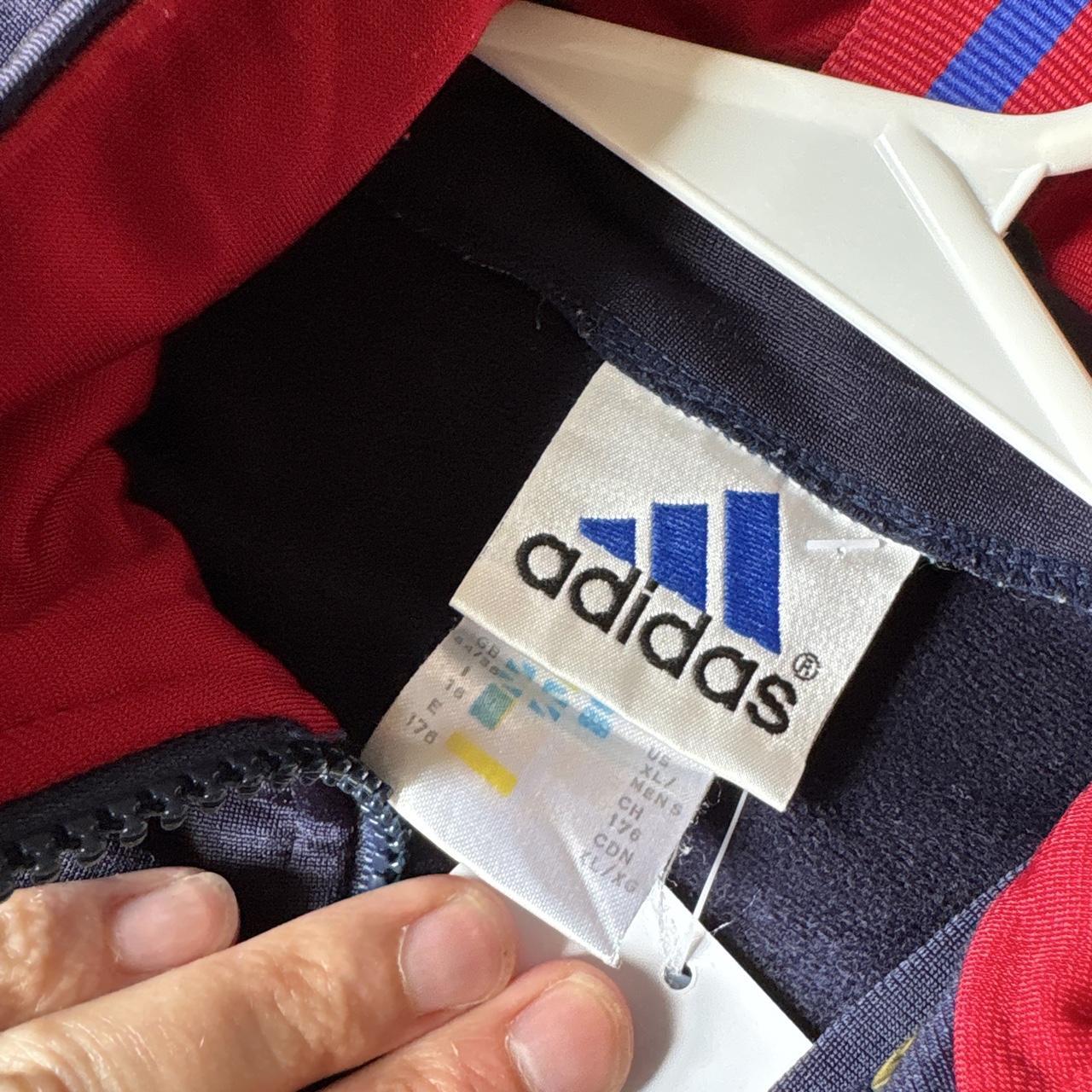 Vintage Adidas 90s Navy Blue Track Jacket - L