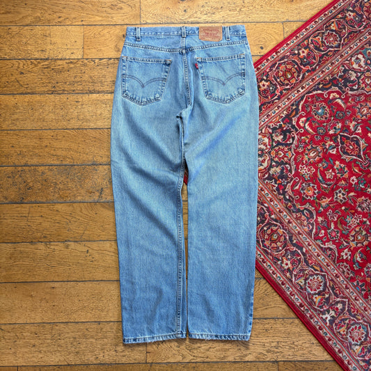 Vintage Levis 505 Straight Blue Denim Jeans - 33S