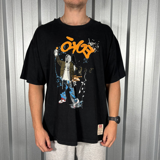 Ecko Unltd Black Y2K Hip Hop Graffiti T Shirt - XL