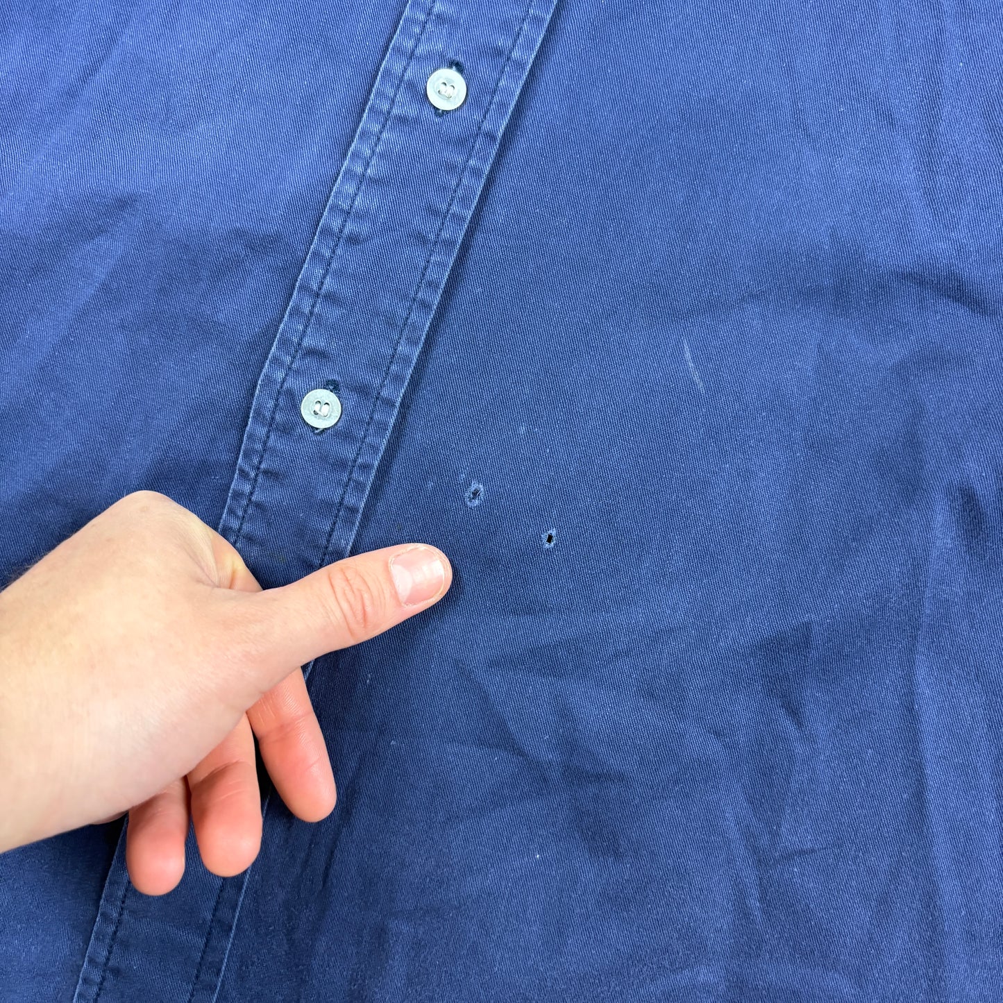 Vintage Ralph Lauren Blue Embroidered Shirt - M