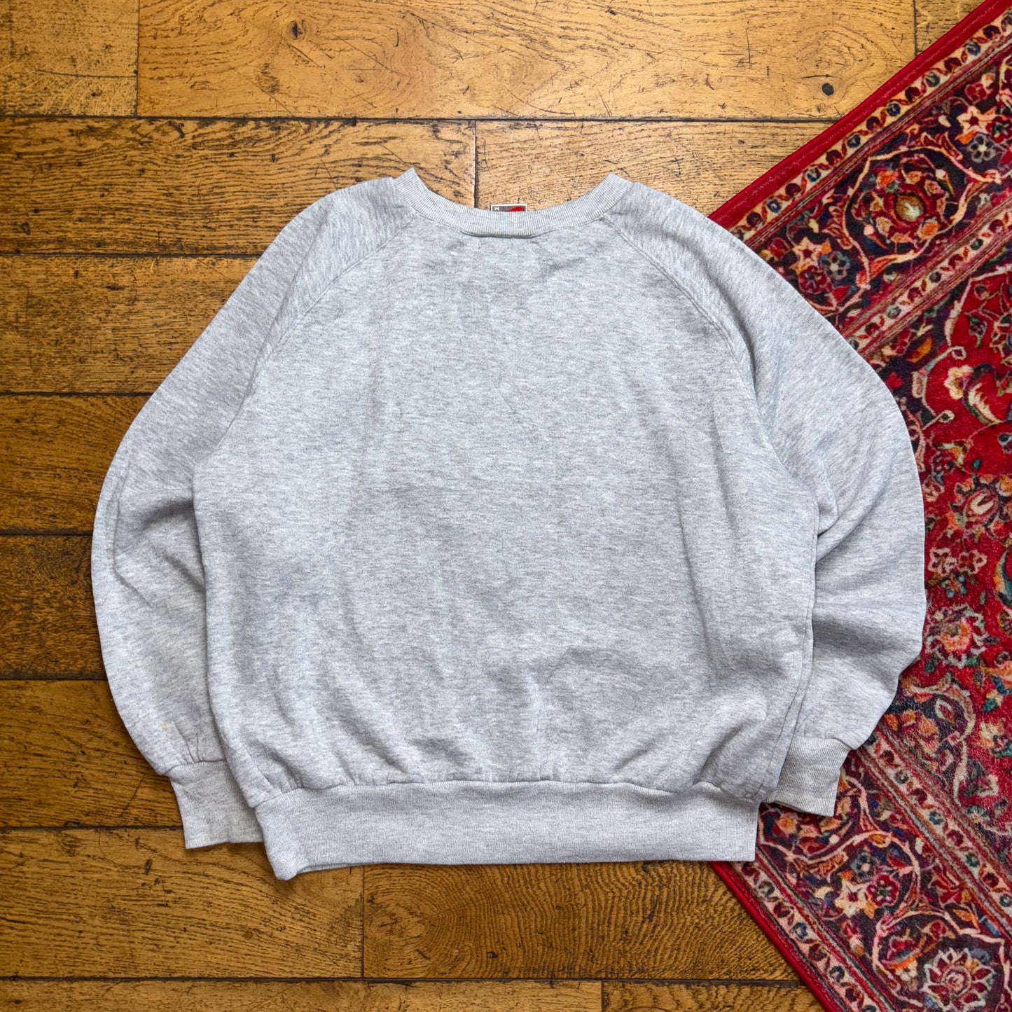 Vintage 80s Nike Grey Swoosh Boxy Sweatshirt - M