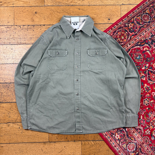 Vintage Wrangler Green Workwear Shirt - L