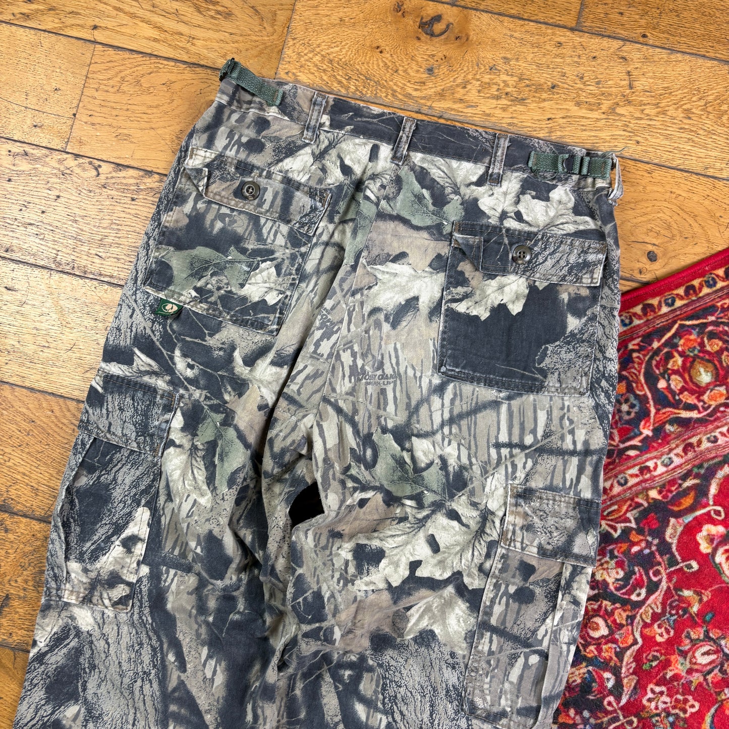 Vintage Real Tree Camo Green Hunting Workwear Trousers - 32