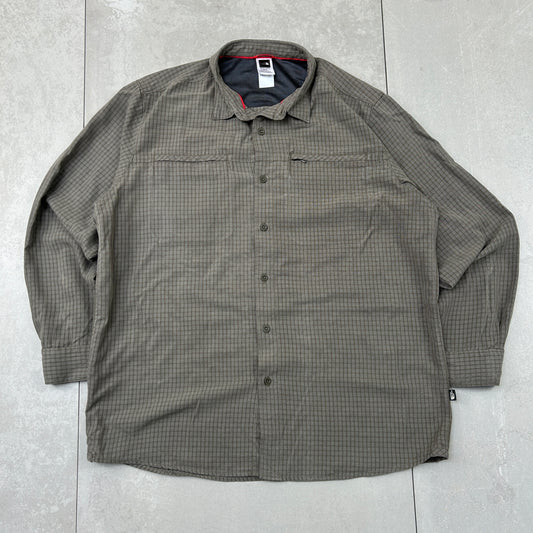 Vintage North Face Green Khaki Shirt - XL