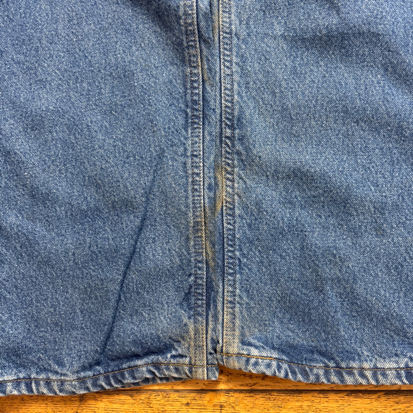 Vintage Carhartt Workwear Carpenter Baggy Blue Jeans - 38L