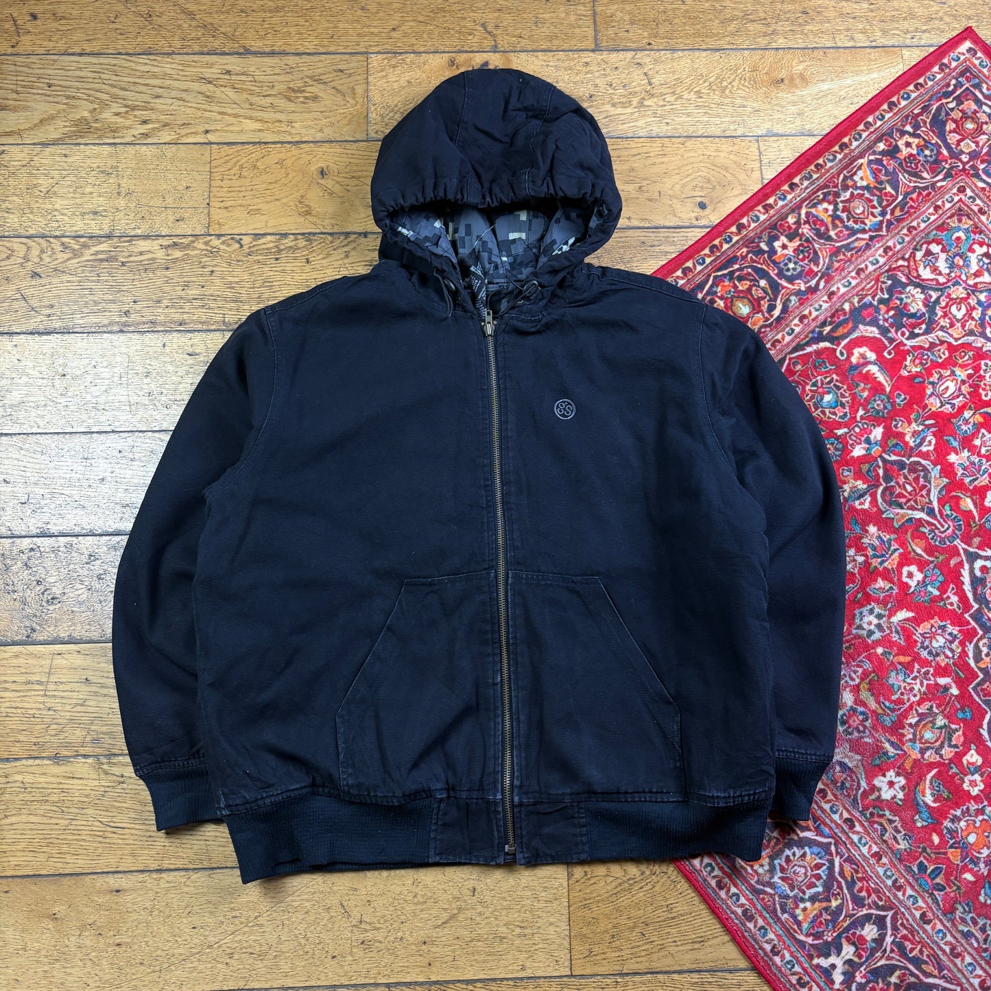 Vintage Black Workwear Carhartt Active Style Jacket - XL