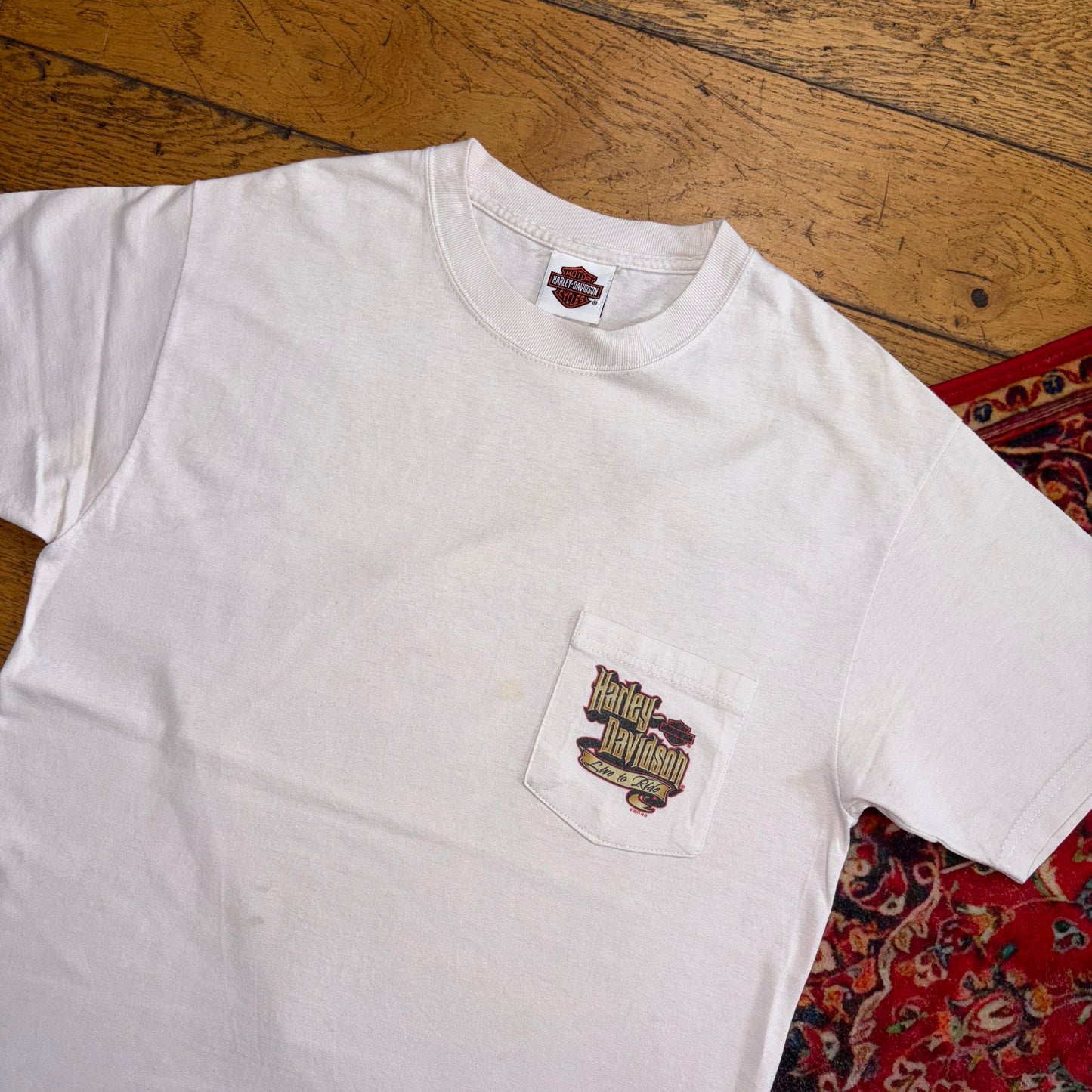 Vintage 2011 Harley Davidson White Single Stitch Graphic T-Shirt - XS