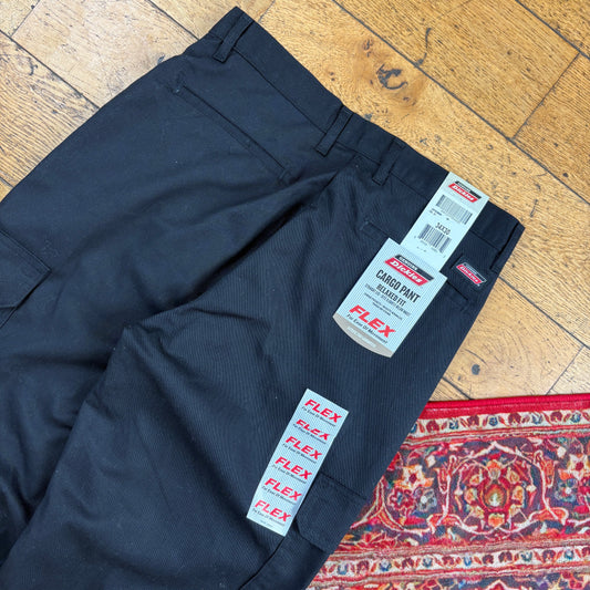 Vintage Dickies 874 Black Cargo Skate Trousers - 34