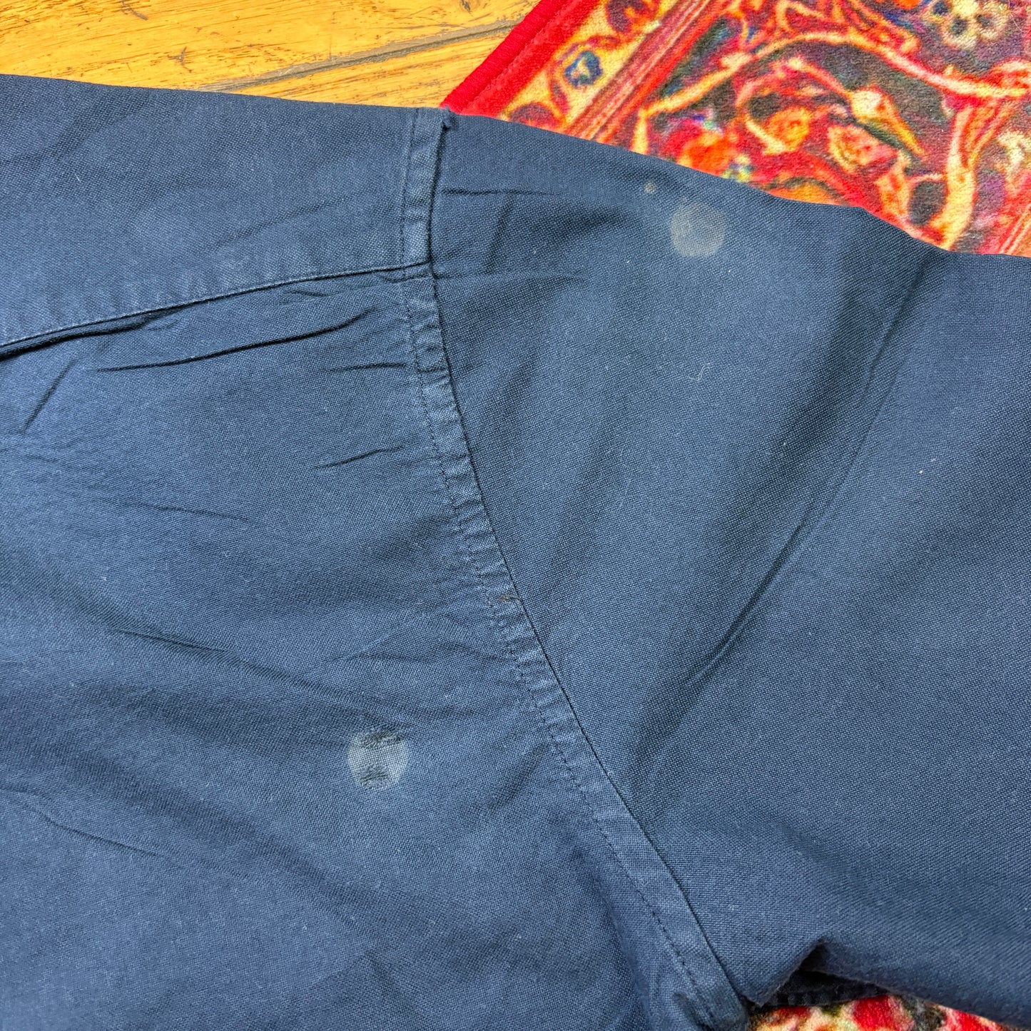 Vintage Ralph Lauren Navy Embroidered Shirt - XL