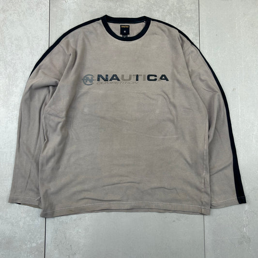 Nautica spellout vintage sweatshirt - X-Large