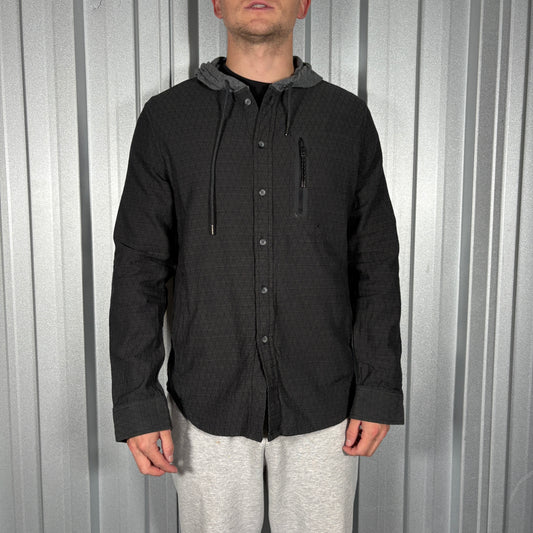 Oakley Black Grey Shirt Jacket Shacket - M