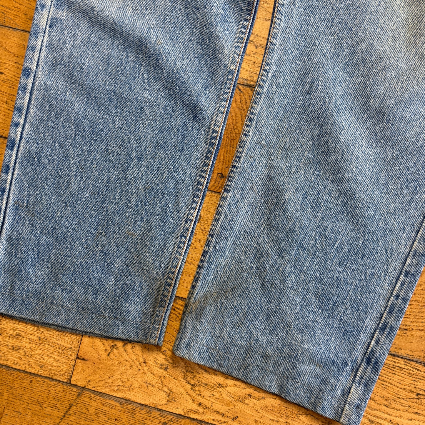 Vintage Levis 615 Orange Tab Straight Blue Denim Jeans - 38R
