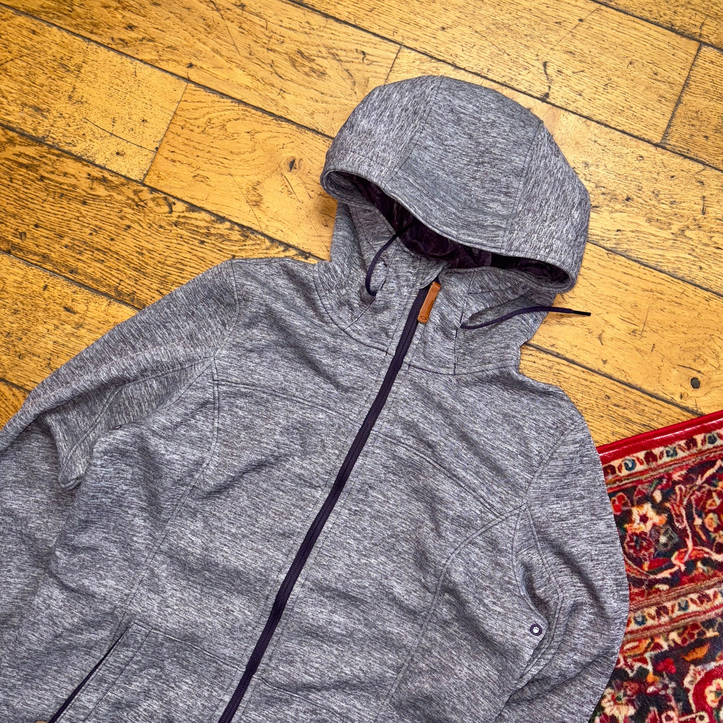 Vintage Oakley Womens Purple Sport Running Hoodie Embroidered Sweatshirt - S