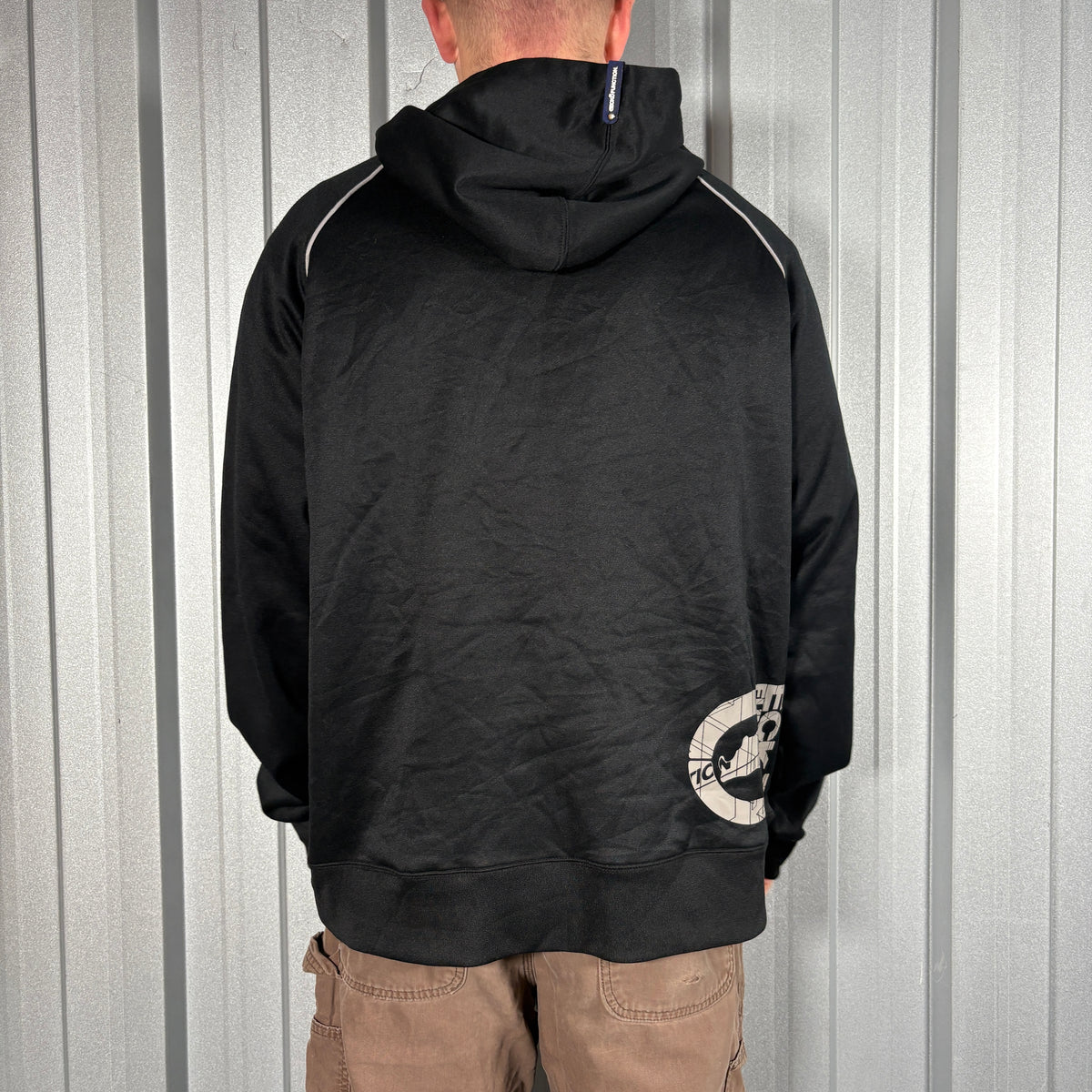 Ecko Unltd Black Hip Hop Y2K Hoodie Sweatshirt - L