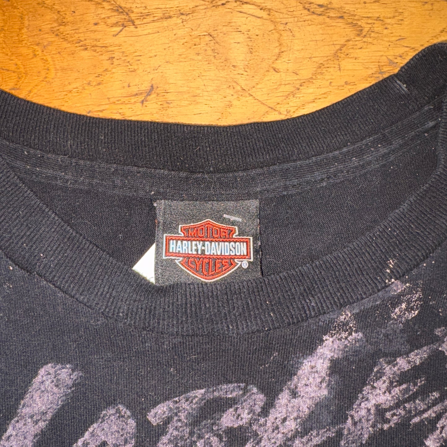 Vintage Harley Davidson Black Skull Graphic T-Shirt - 2XL
