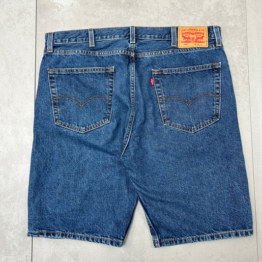 Vintage Levis 505 Blue Baggy Denim Shorts - 38