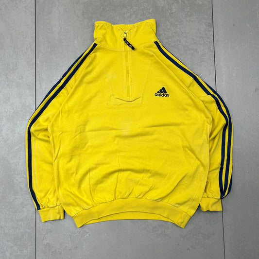 Vintage Adidas Yellow Tracksuit Track Shell Windbreaker Jacket -  S