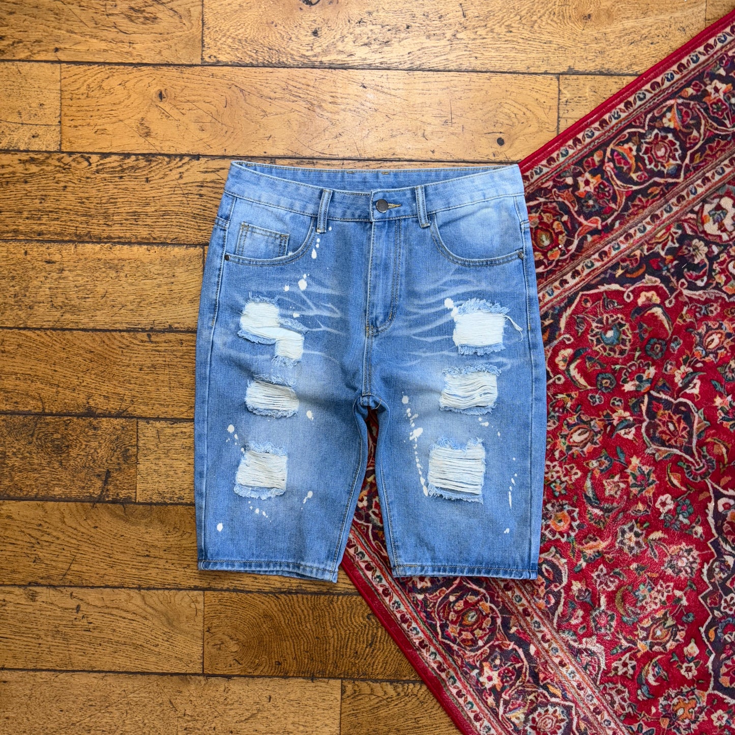 Vintage Blue Denim Shorts - 32
