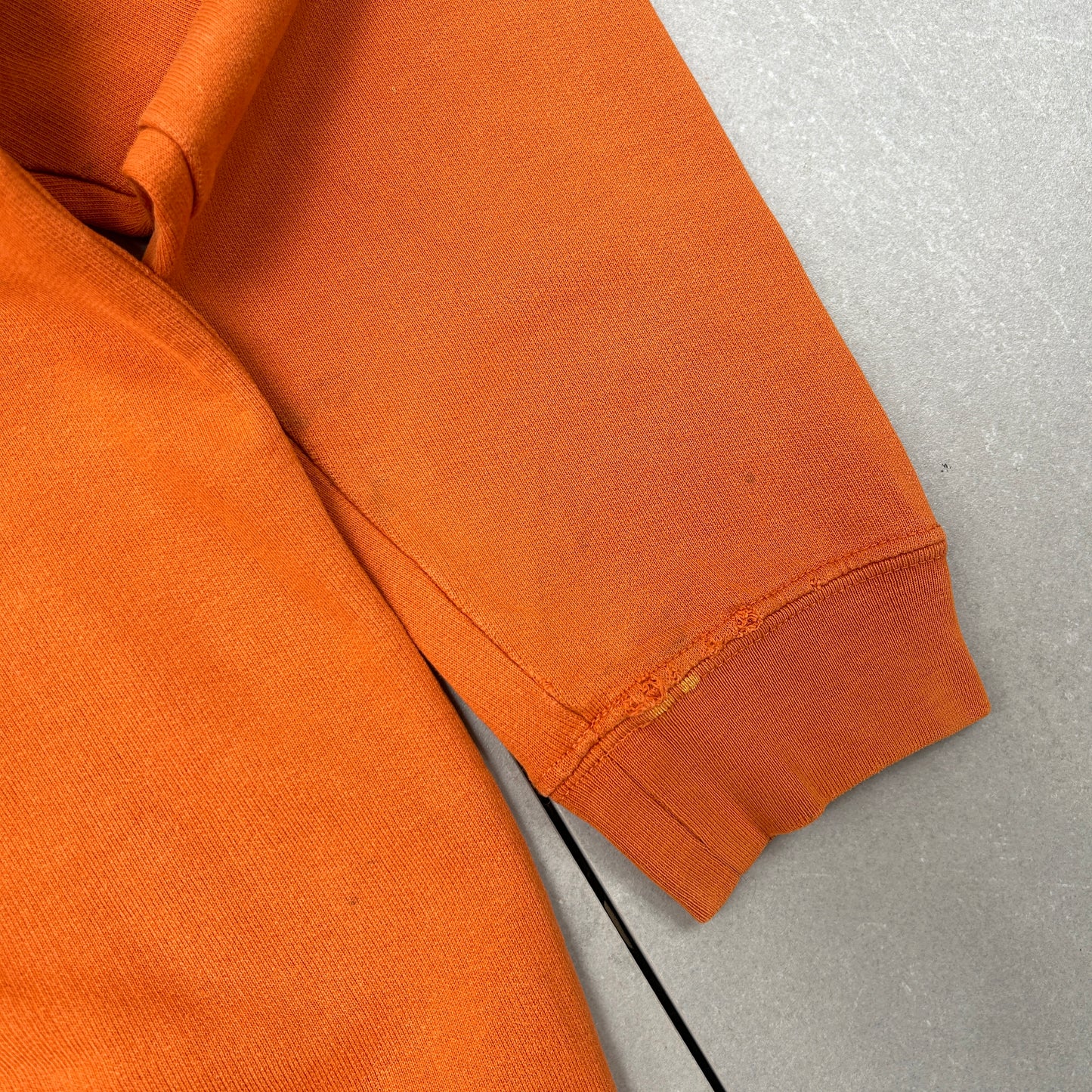 Vintage Napapijri Orange Embroidered Sweatshirt - M