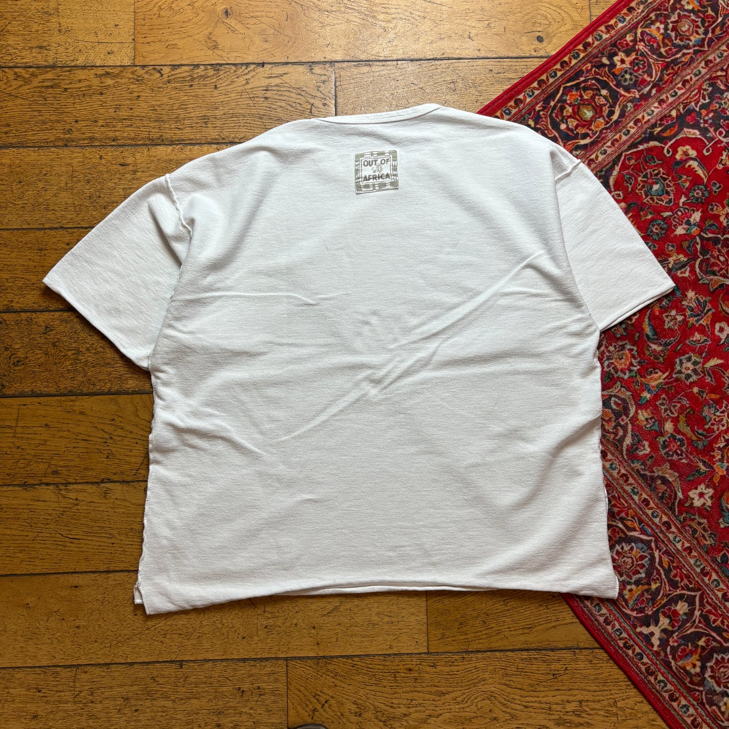 Vintage White Boxy Native American Graphic T-Shirt - XL
