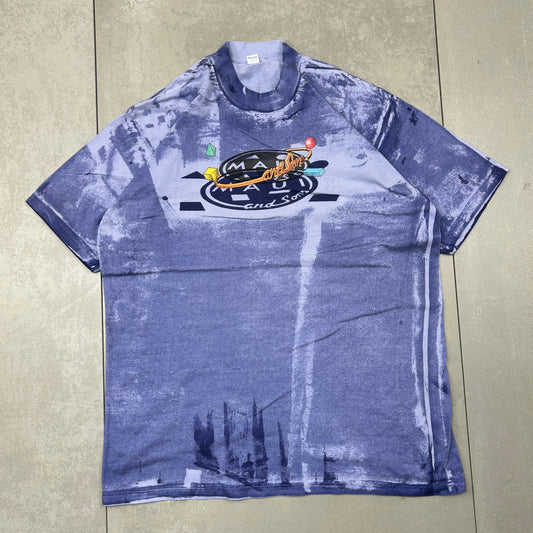 Vintage Maui and Sons Purple Tie Dye Graphic T-Shirt - L