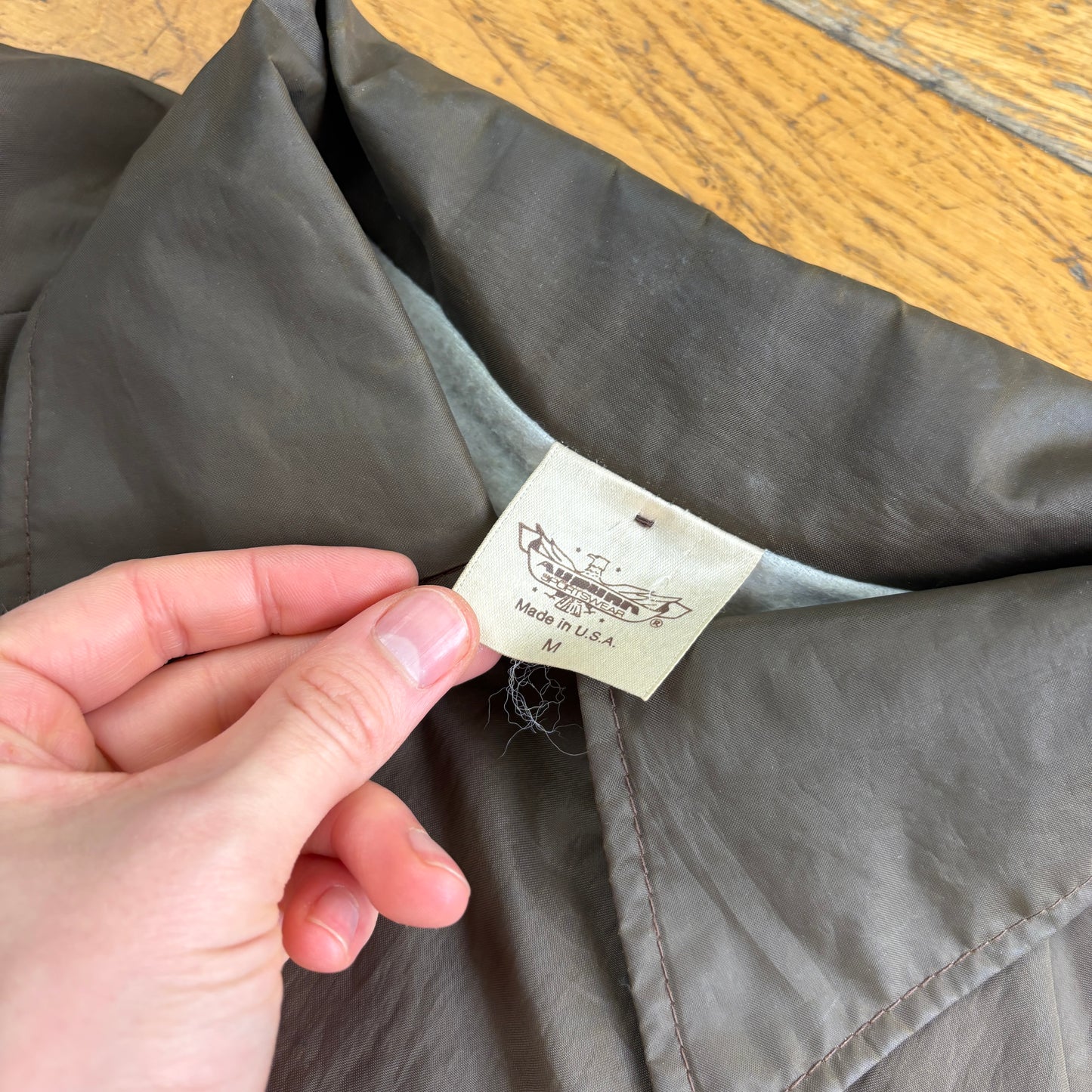 Vintage Brown Nylon Coach Harrington Jacket - M