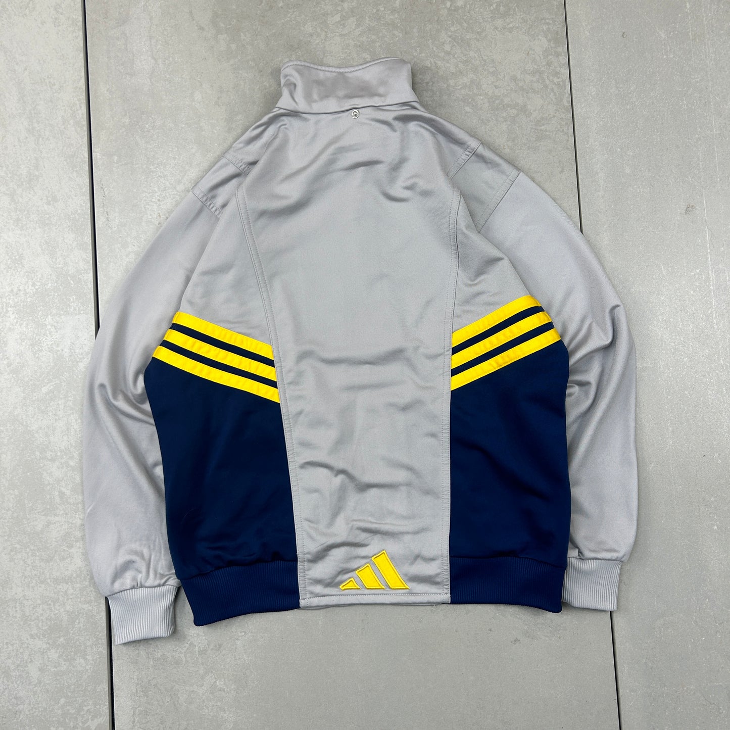 Vintage 90s Adidas Tracksuit Lightweight Shell Grey Jacket - M