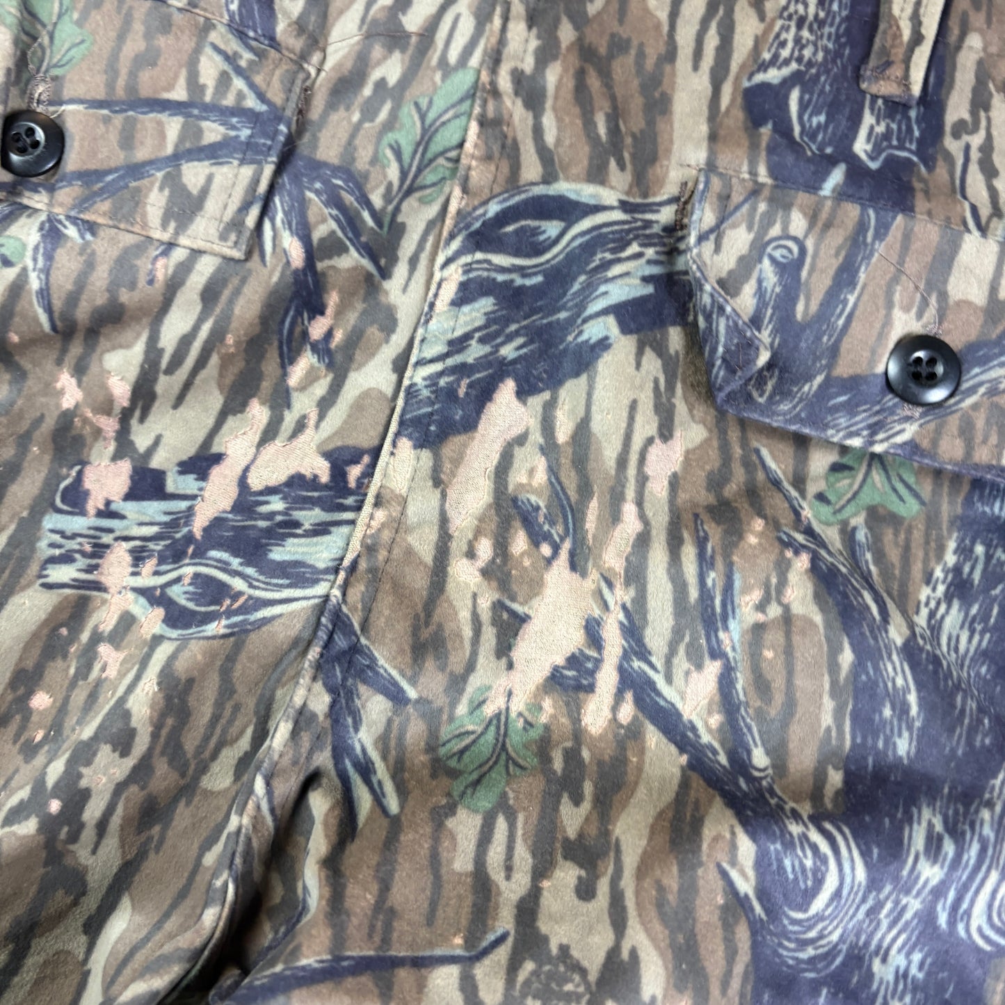 Vintage Real Tree Camo Green Hunting Workwear Trousers - 30