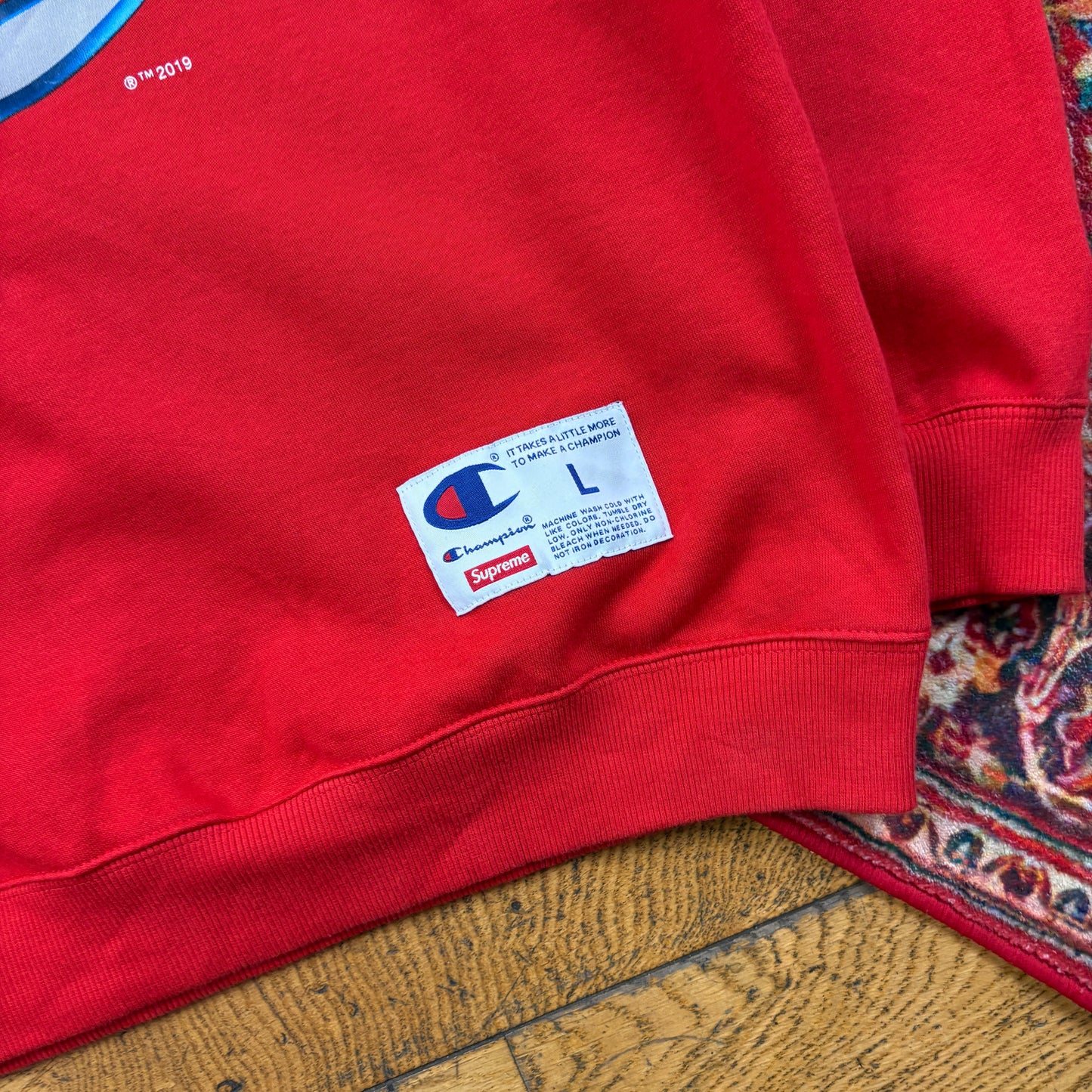 Vintage Supreme Champion Red Sweatshirt - L